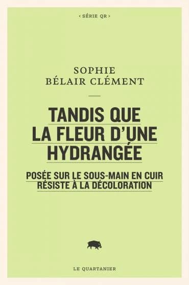 Tandis que la fleur d'une hydrangée posée sur le sous-mainen cuir résiste à la décoloration