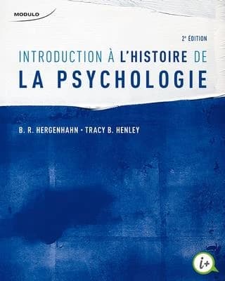 Introduction à l'histoire de la psychologie