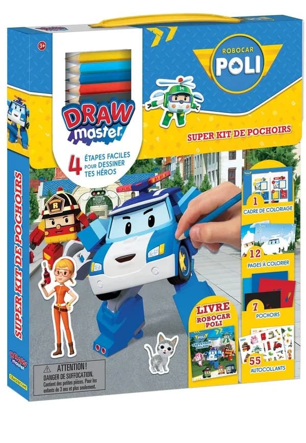 Drawmaster Robocar Poli : [Album à colorier]