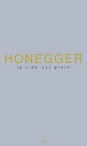Le vide est plein