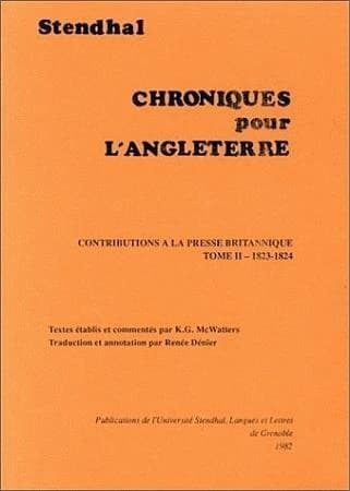 Contributions à la presse britanique. Tome II, 1823-1824