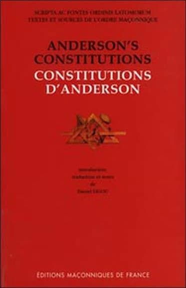 Constitutions d'Anderson, 1723 : texte anglais de l'édition de 1723