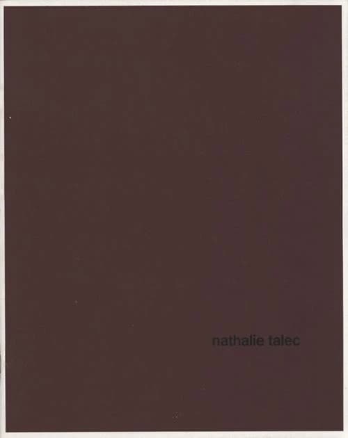 Nathalie Talec : Galerie de la Villa, Villa Arson, Nice, 4-23 mars 1989