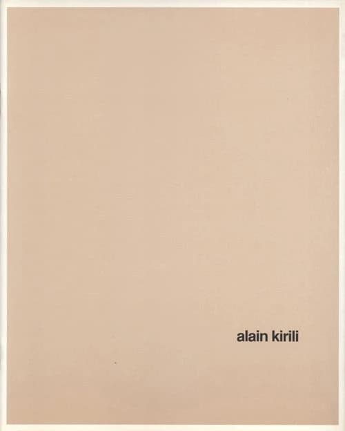 Alain Kirili : le baiser : Galerie de la villa, Villa Arson, Nice, 22 février-29 mars 1992...