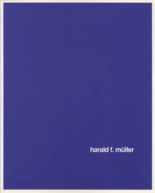 Harald F. Müller : Galerie de la villa, Villa Arson, Nice, 11 janvier-16 février 1992