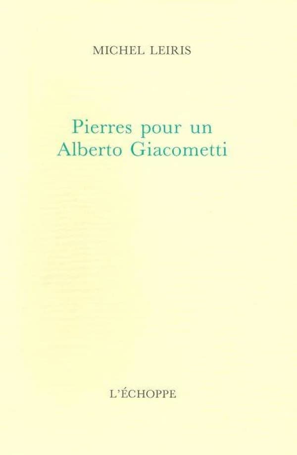 Pierres pour un Alberto Giacometti