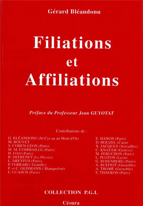 Filiations et affiliations