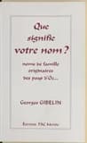 Que signifie votre nom ? : étude onomastique des noms de famille originaires des pays d'Oc