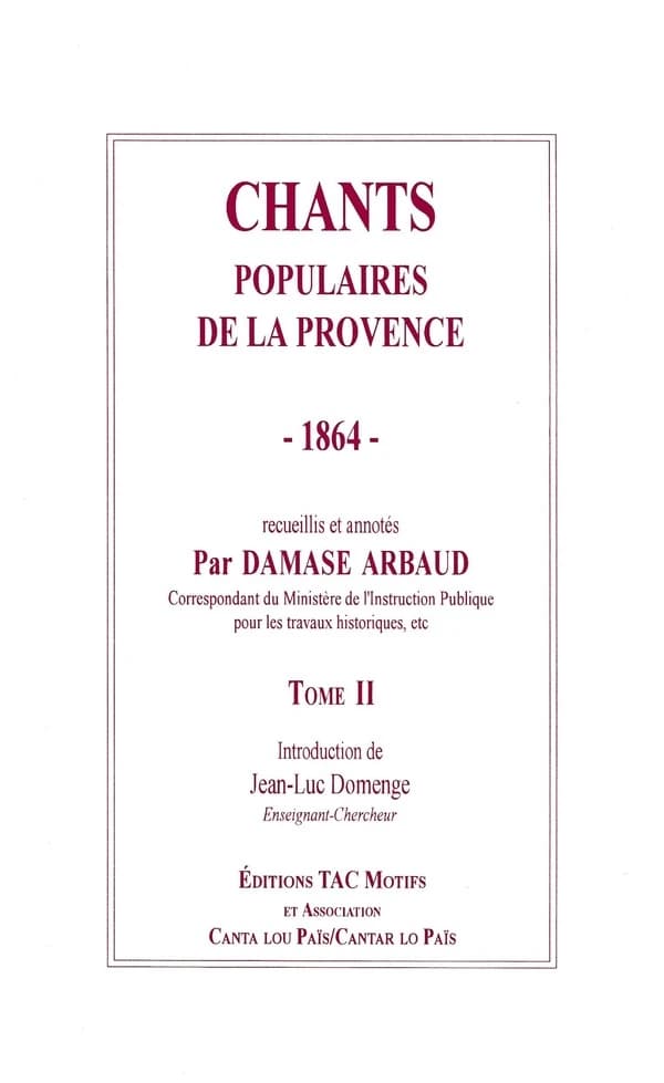 Chants populaires de la Provence : 1864