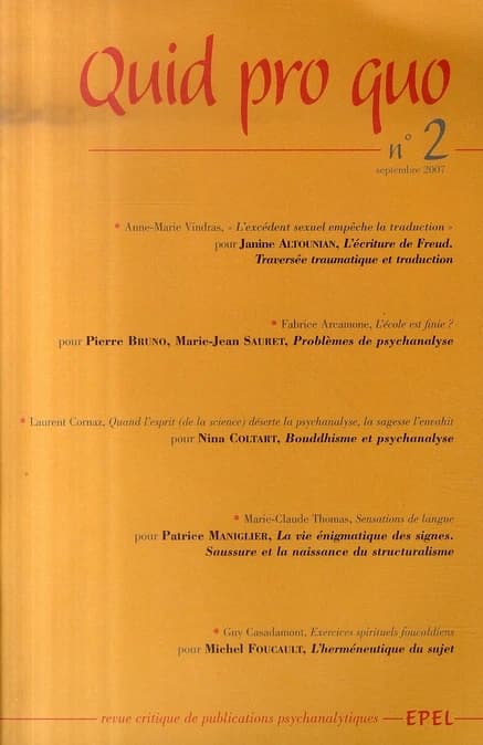 Quid pro quo Tome 2
