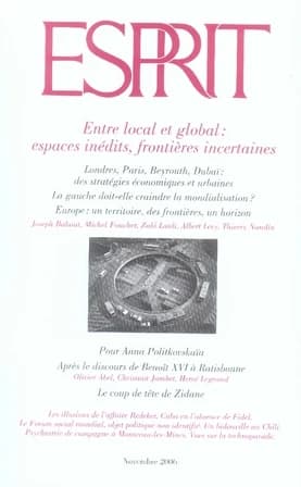 Esprit n.329 : entre local et global : espaces inédits, frontières incertaines