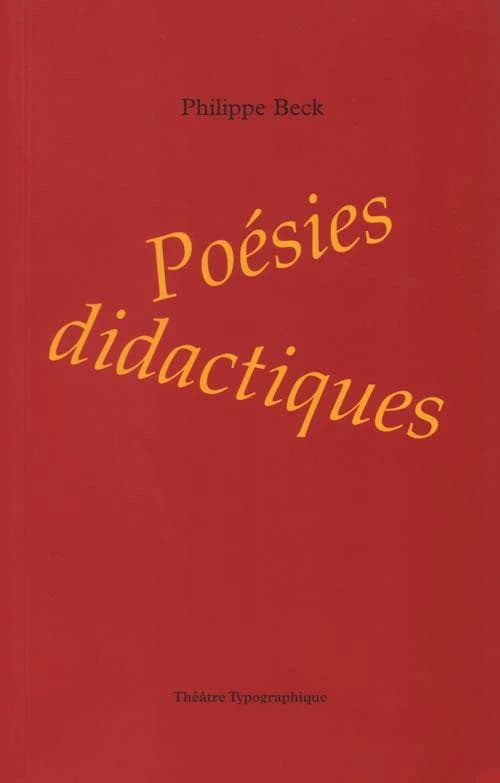 Poésies didactiques