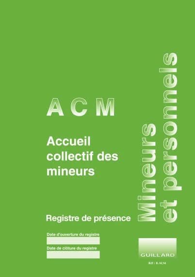 Registre d'accueil collectif des mineurs