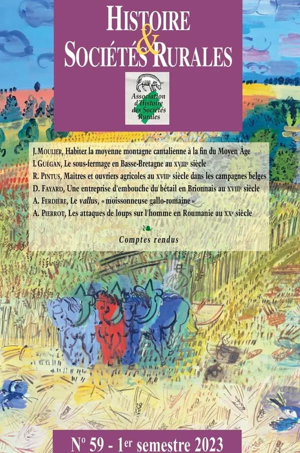Histoire & Sociétés Rurales, n° 59