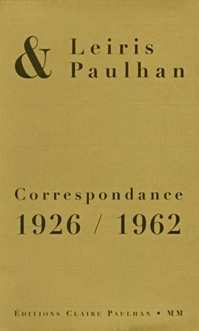 Correspondance 1926-1962