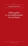 Philosophie et non-philosophie du poétique