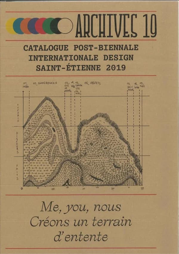Archives 19 : catalogue post-Biennale internationale design Saint-Etienne 2019 : me, you, nous : créons un terrain d'entente