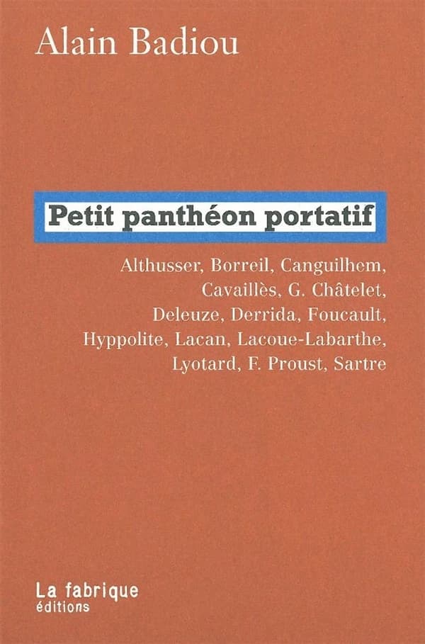 Petit panthéon portatif : Althusser, Borreil, Canguilhem...