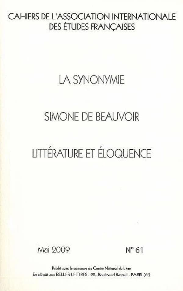 C.A.I.E.F. N 61 : La Synonymie