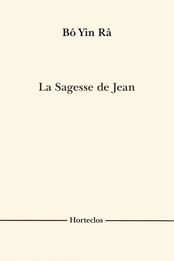 La sagesse de Jean