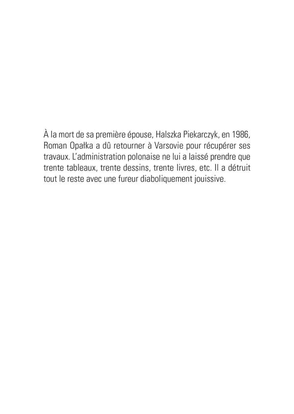 L'inventaire des destructions