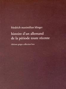 Histoire d'un Allemand de la période toute récente