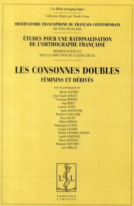 Les consonnes doubles : féminins et dérivés