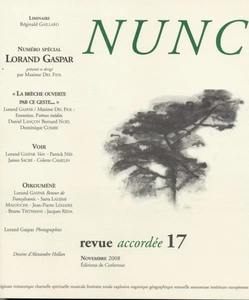 Revue nunc n.17 : Lorand Gaspar
