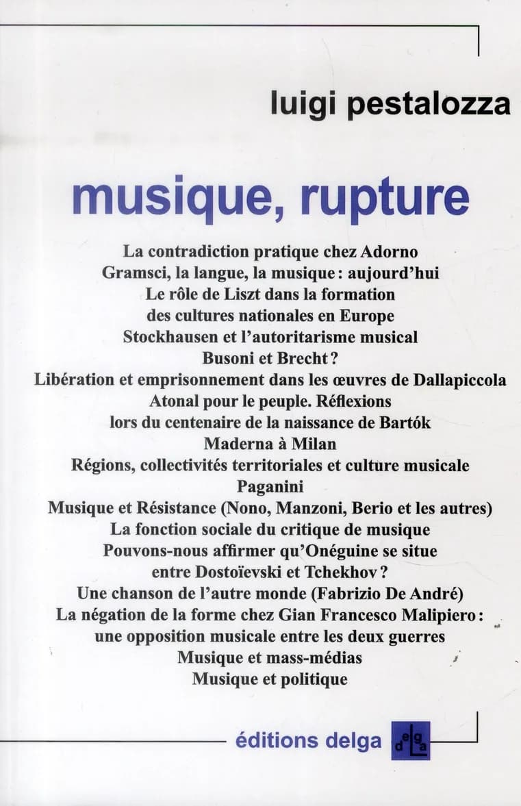 Musique, rupture