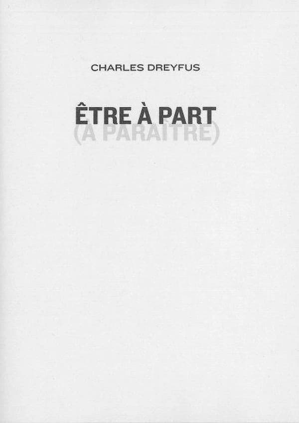 Être à part : à paraître