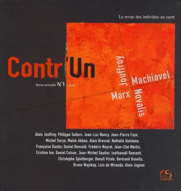 Machiavel, Novalis, Marx, Jouffroy