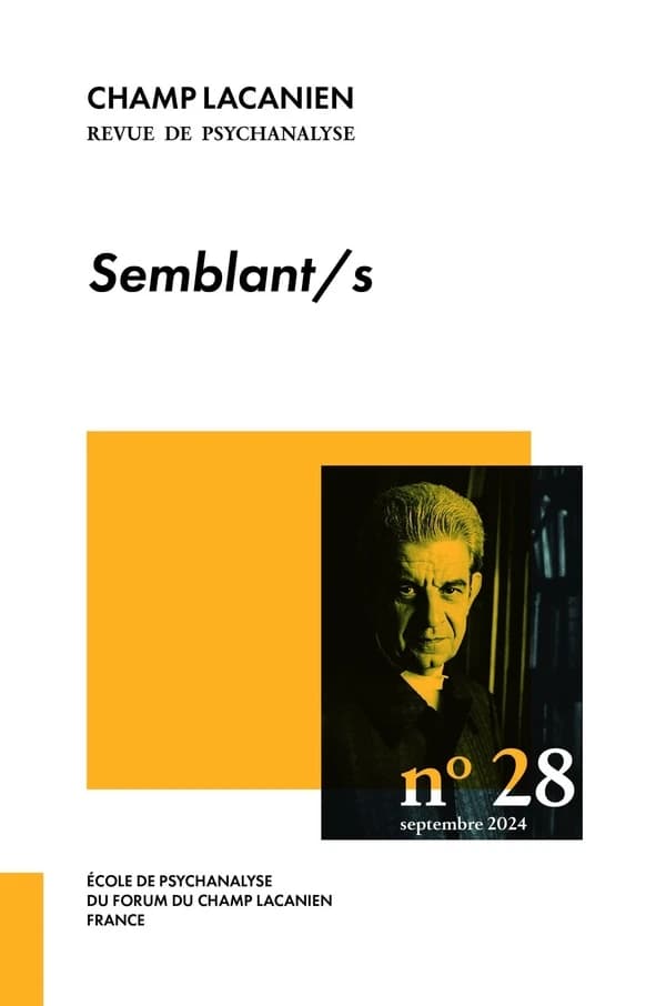 Revue champ lacanien n.28 : Semblant