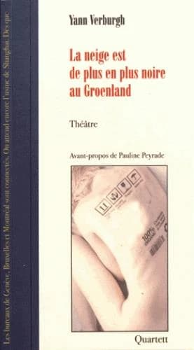 La neige est de plus en plus noire au Groenland : théâtre