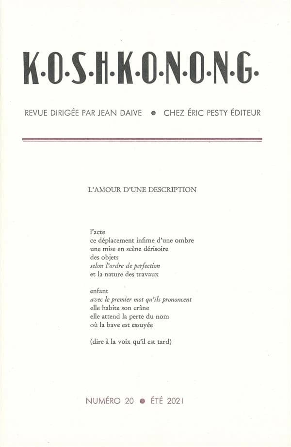 K.O.S.H.K.O.N.O.N.G. n.20 : été 2021