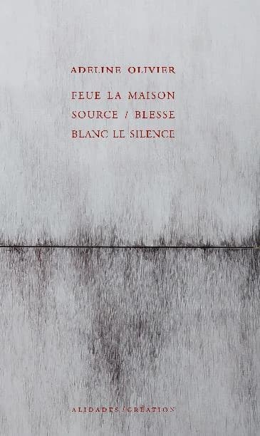 Feue la maison source ; suivi de Blesse blanc le silence