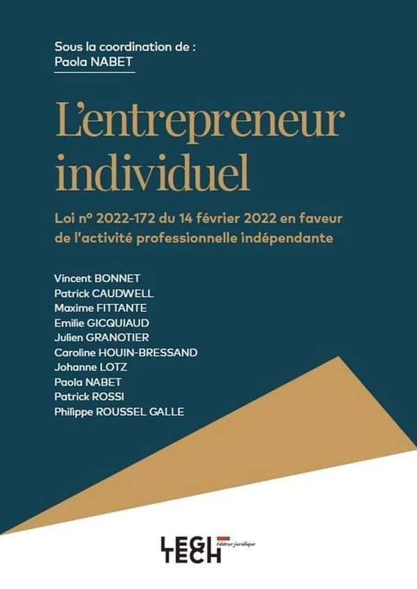 L'entrepreneur individuel : Loi n° 2022-172 du 14 février 2022 en faveur de l'activité professionnelle indépendante