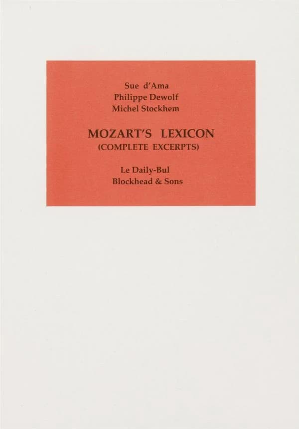 Mozart's lexikon