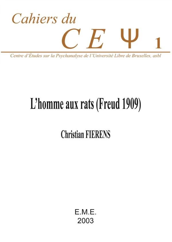 L'homme aux rats (Freud 1909).