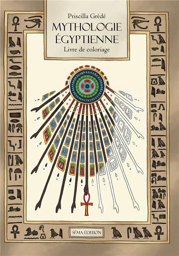 Mythologie égyptienne : le livre de coloriage
