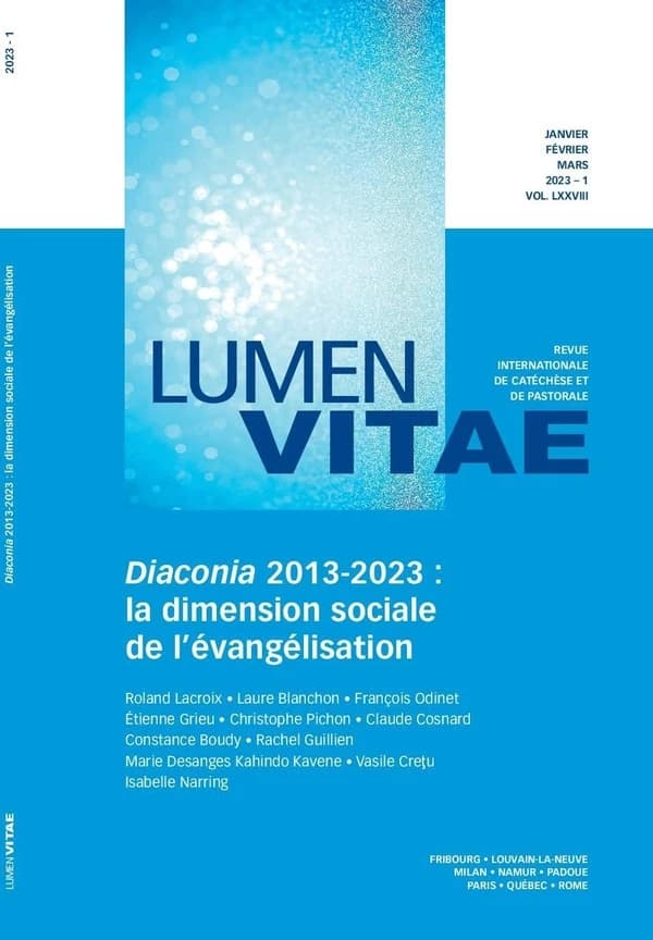 Revue lumen vitae : diaconia 2013-2023 : la dimension sociale de l'évangélisation