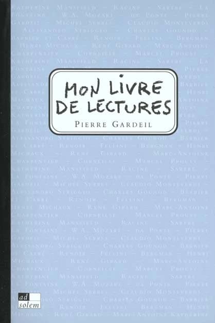 Mon livre de lectures