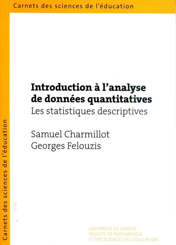 Introduction à l'analyse de données quantitatives : les statistiques descriptives