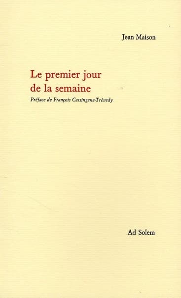 Le premier jour de la semaine : dimanches du pommier