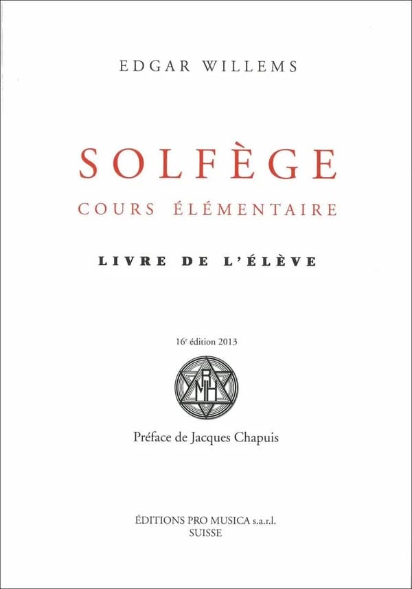 Solfège, cours élémentaire ; livre de l'élève