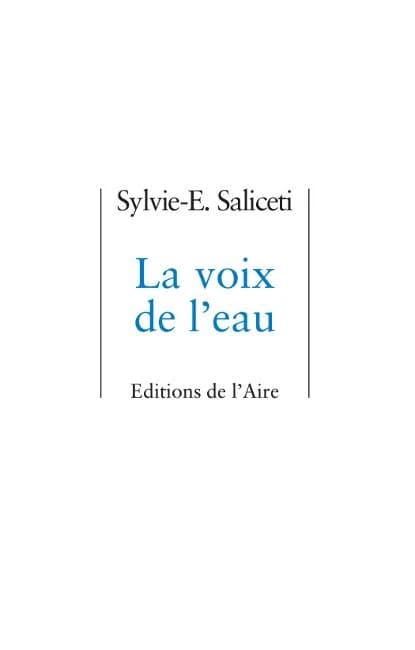 La voix de l'eau