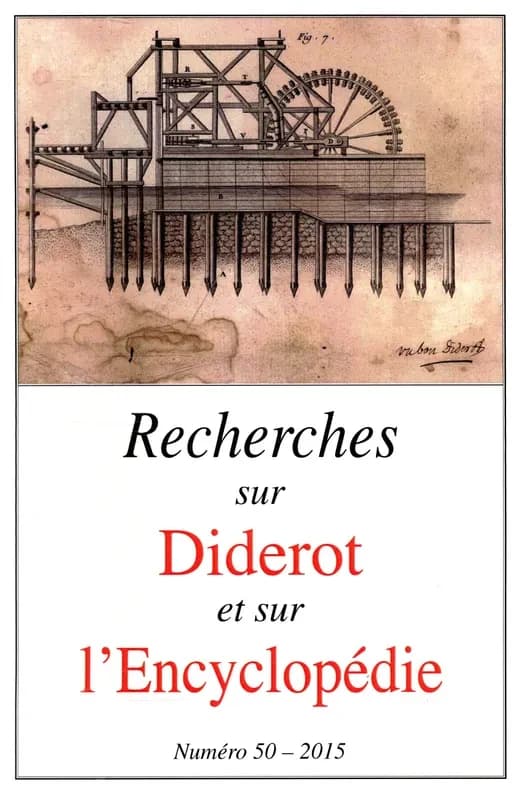 Revue recherches sur diderot et sur l encyclopedie 50- 2015