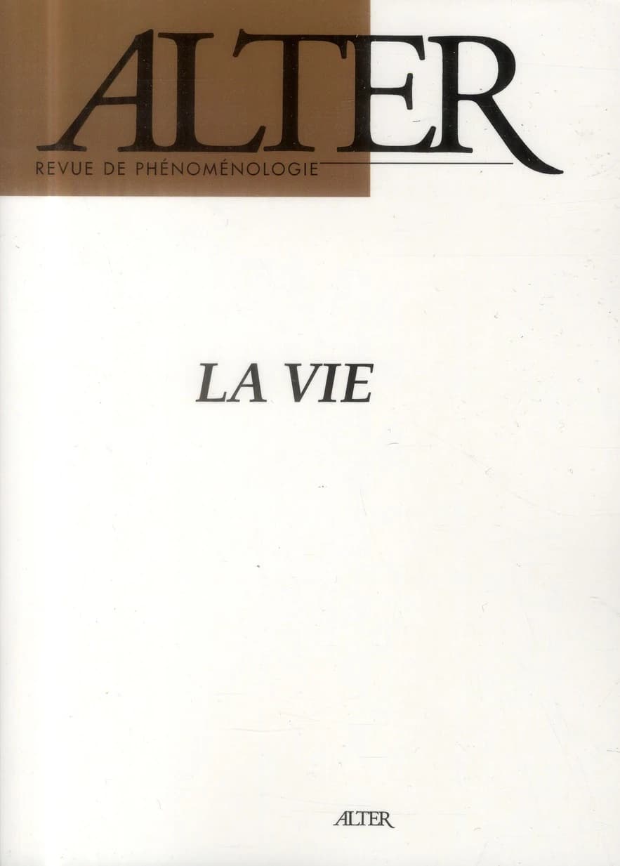 Revue de phénoménologie n.21 : la vie