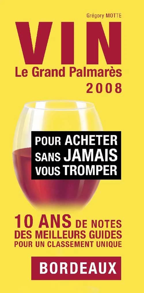 Vin : le grand palmarès 2008 : pour acheter sans jamais vous tromper : 10 ans de notes des meilleurs guides pour un classement unique