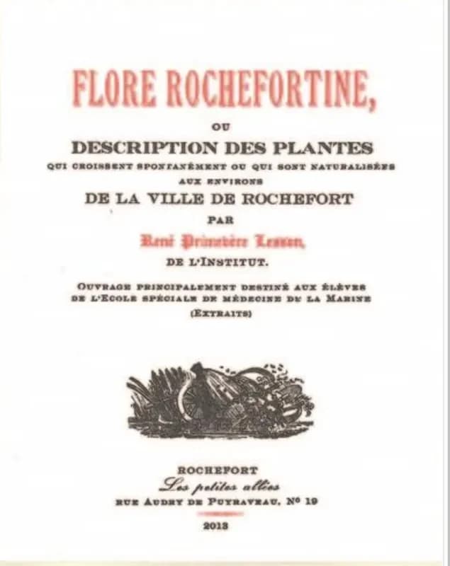 Flore rochefortine, ou Description des plantes qui croissent spontanément ou qui sont naturalisées aux environs de la ville de Rochefort : extraits