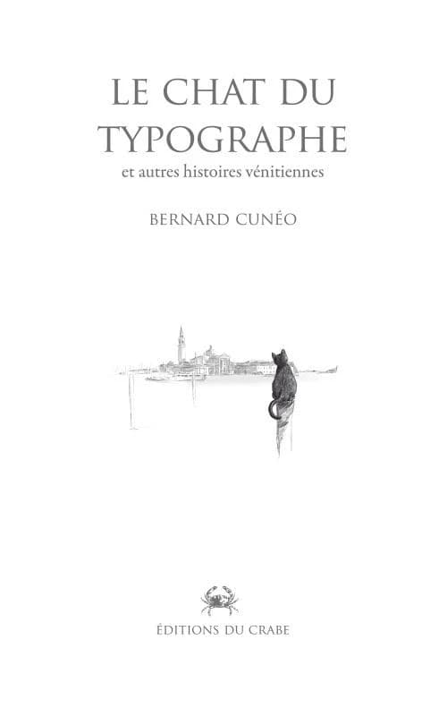 Le Chat du typographe et autres histoires vénitiennes